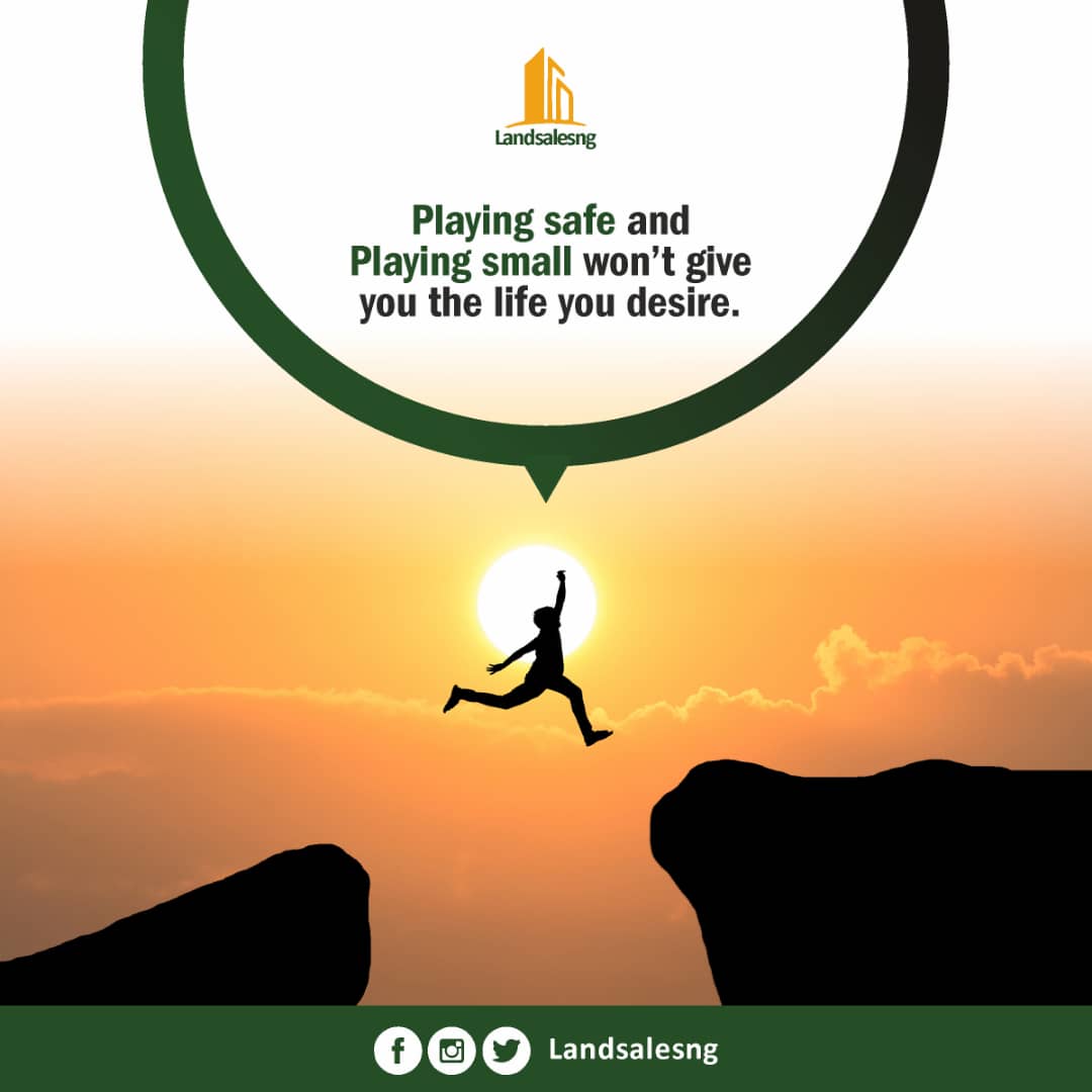 landsalesng's tweet photo. Dare to dream big and step out of your comfort zone. Playing safe won't lead you to the life you desire. Embrace the challenges and make this Monday the start of your extraordinary journey! 💪✨

 #MondayMotivation
 #DreamBig 
#Landsalesng https://t.co/fUcXX4m5xH