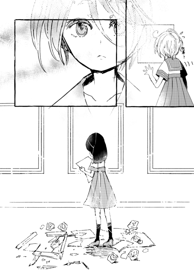 絵を描くのにお疲れな少女が不思議な美術館に迷い込む話(2/6) 