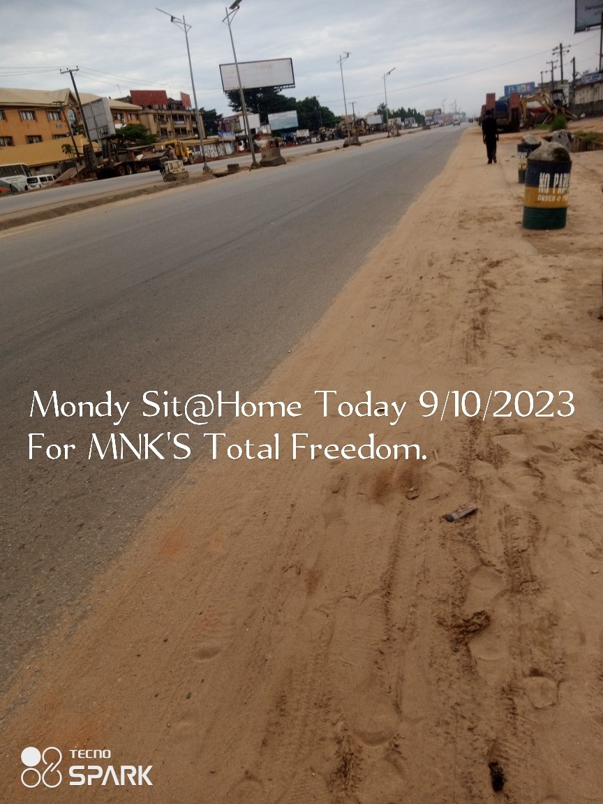 Biafra4Africa's tweet photo. 9-10-2023, Sit At Home maintains total COMPLIANCE across Biafra land for the freedom of Mazi Nnamdi Kanu and Biafra 

#FreeMaziNnamdiKanuNow 
#BiafraExit 
#SitAtHomeContinues https://t.co/bAsnltDoyW