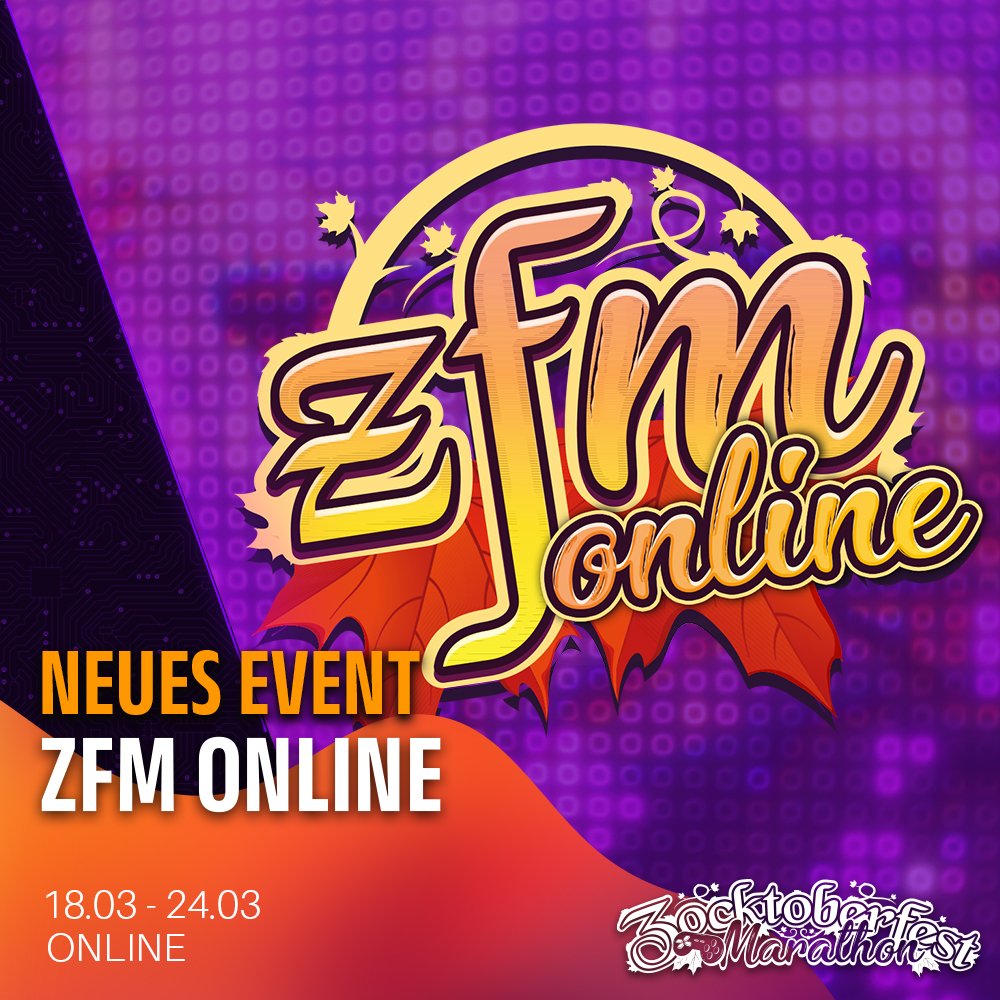 GermenchTweets's tweet image. Wenn es doch nur mehr ZFM im Jahr gäbe...

Ja dann machen wir das doch! 
Frühling 2024 startet unser neues Event:  #ZFMONLINE - 7 Tage unglaubliche Speedruns mit der Energie wie das normale ZFM.
Nur noch zugänglicher für mehr Runner &amp;amp; Runs.

twitch.tv/germench