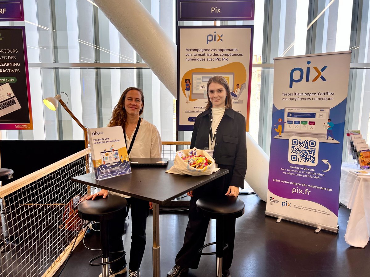 Pix_officiel's tweet image. C&apos;est parti pour @LelearningShow ! Notre équipe est impatiente de vous rencontrer et de vous présenter l&apos;offre de Pix pour le développement et la certification des compétences numériques des professionnels 💻👉 RDV à 17h30 Salle Les Horizons pour notre atelier !  #learningshow