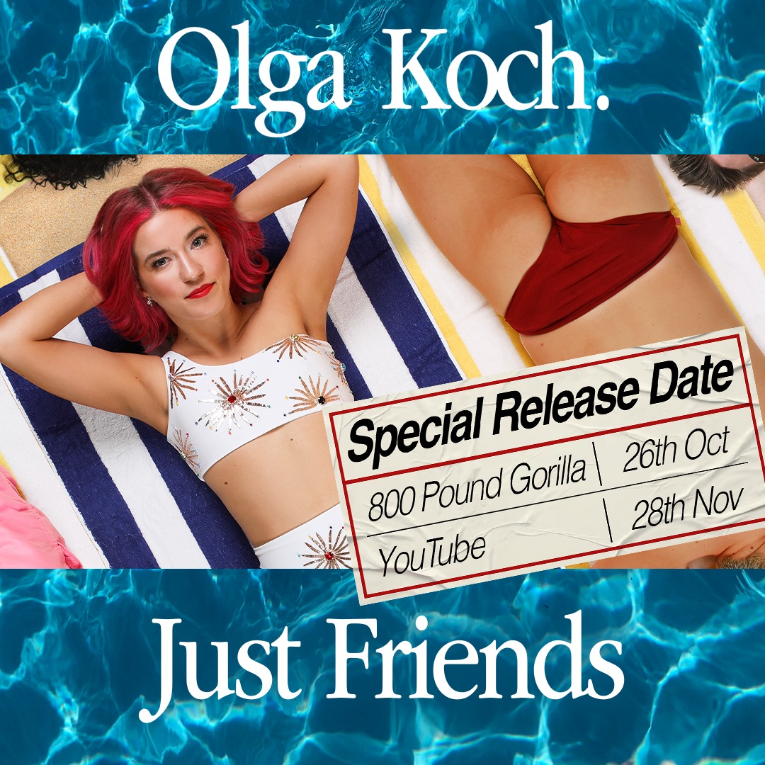 🤠🤠🤠🤠🤠

Olga Koch's show Just Friends will be coming to a screen near you this Autumn!

Available on 800 Pound Gorilla Media at the link in below from 26th October and on YouTube from the 28th November:

800poundgorillamedia.com/products/olga-…