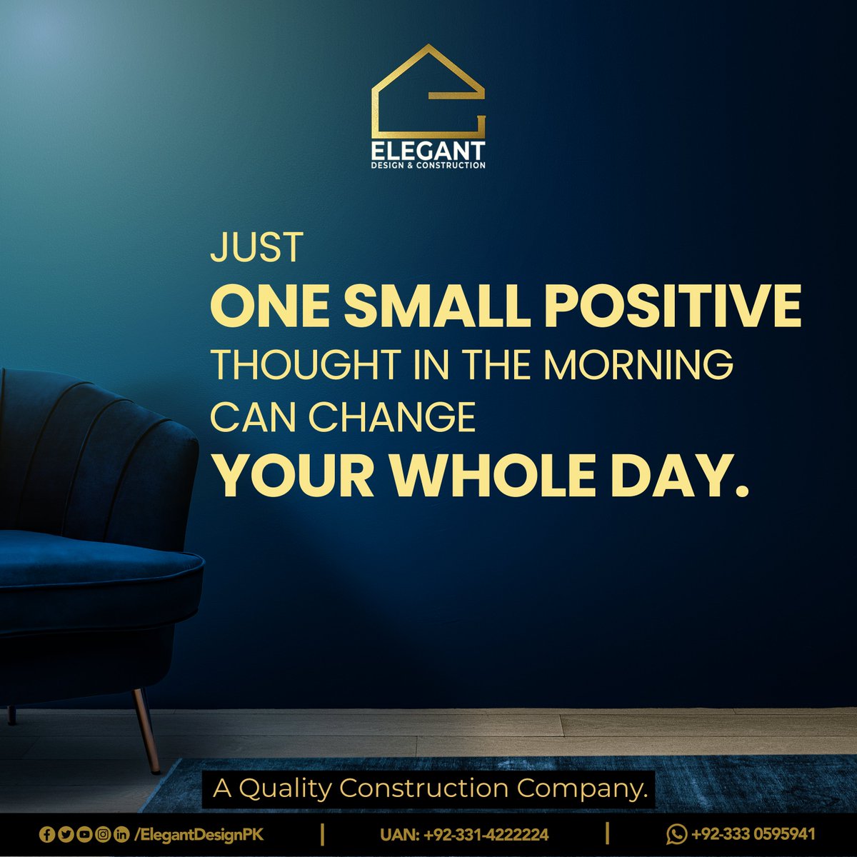 Elevate Your Week with Elegant Design and Construction's Monday Motivation! Mondays are a canvas for a fresh start and a week full of possibilities. Let's begin with the commitment to create spaces of timeless elegance.
#Motivation #ElegantDesign #ConstructionGoals #DreamHome