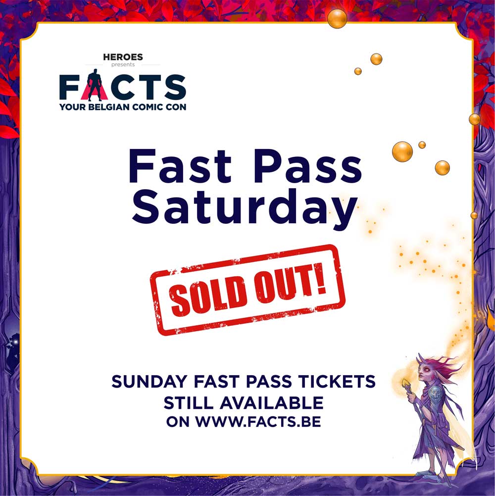 FACTSConvention's tweet image. 😱 It happened: the Saturday #FastPass tickets are #SoldOut!

🎫 👉 Sunday Fast Pass tickets still available here, until October 20th: bit.ly/3toTiLl

❗ 🎟️ Higher prices and fewer options for entry tickets on October 21st, so get yours today: