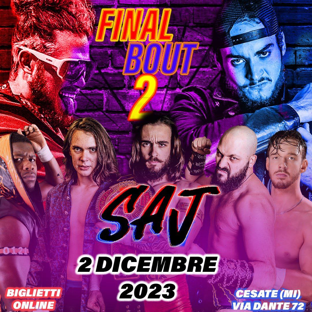 SAJWrestling's tweet photo. ➡️➡️➡️NEXT STOP
SAJ FINAL BOUT 2
02.12.2023
Cesate Sporting, Via Dante 72

 JOEY JANELA IS BACK!

After all the chaos went through Twinsanity we are now heading for Final Bout 2!

Tickets here: https://t.co/WbUdknIdiK https://t.co/J47JYbhpwI