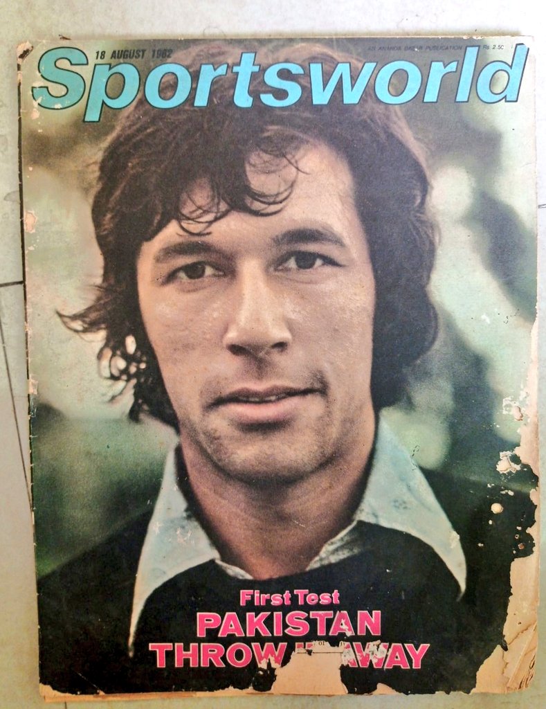 1982 :: Imran Khan On The Cover of Sportsworld
