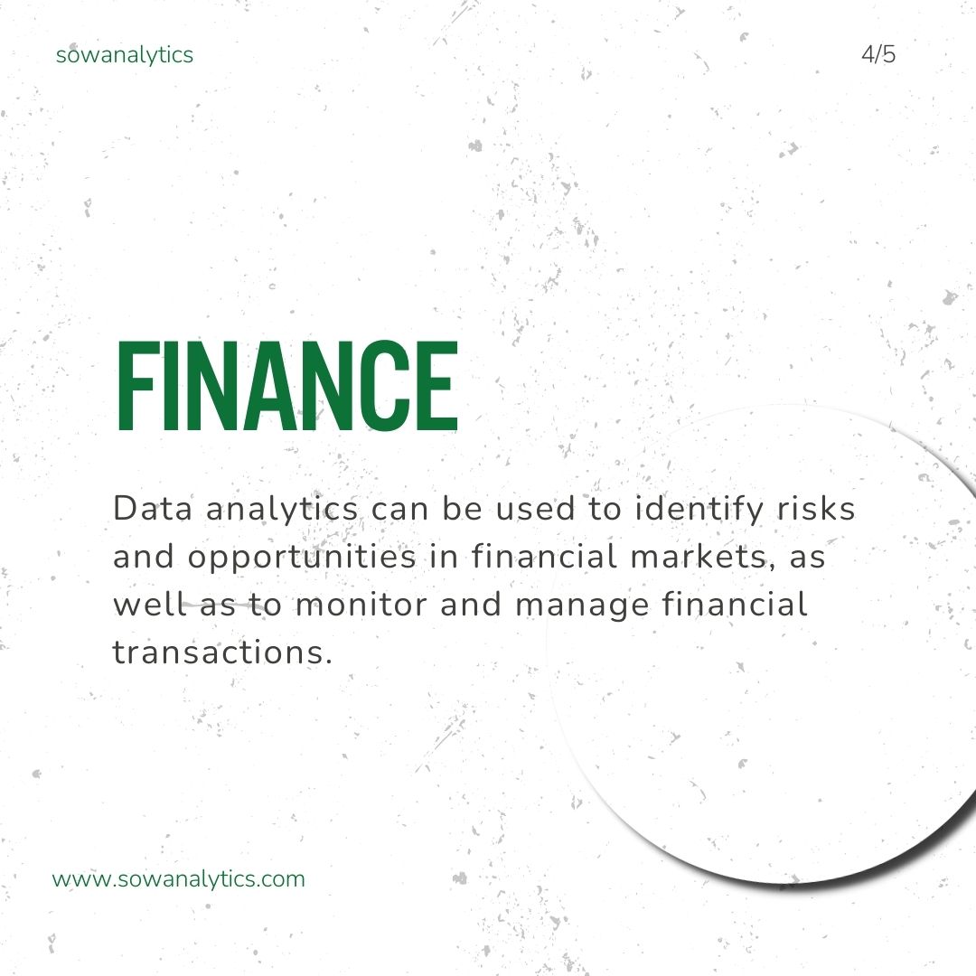 sowanalytics's tweet image. Top 3 Sectors where data analytics can be applied. 👆