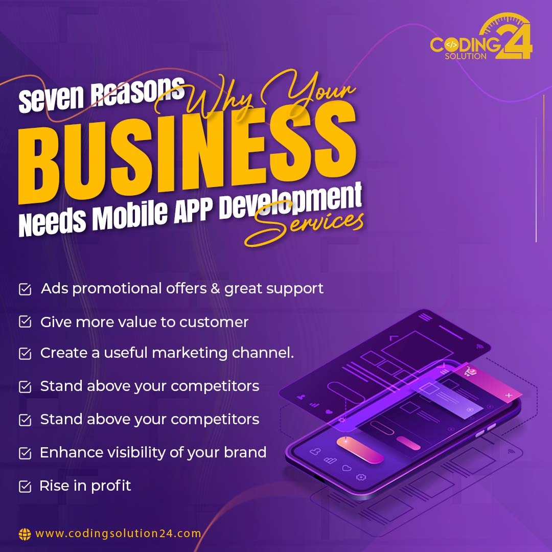 csryk24's tweet image. Here are 7 reasons why your business needs mobile app development service. Contact us if you need a mobile app development service!!
contact us at:
0314-6799604
#Coding #mobileappdevelopmentservice #appdevelopment