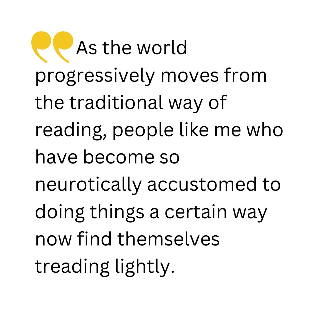 Reading life continues to be an adventure for bibliophiles. If you've had an intense reluctance to listen to books, then you need to check out the next phase in Jola Naibi's reading journey. 🎧 ✨ 

buff.ly/3rLaJFm