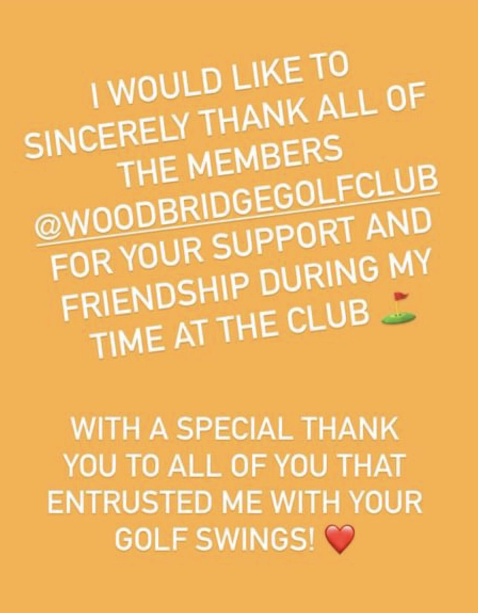 A new chapter begins tomorrow!⛳️✨❤️