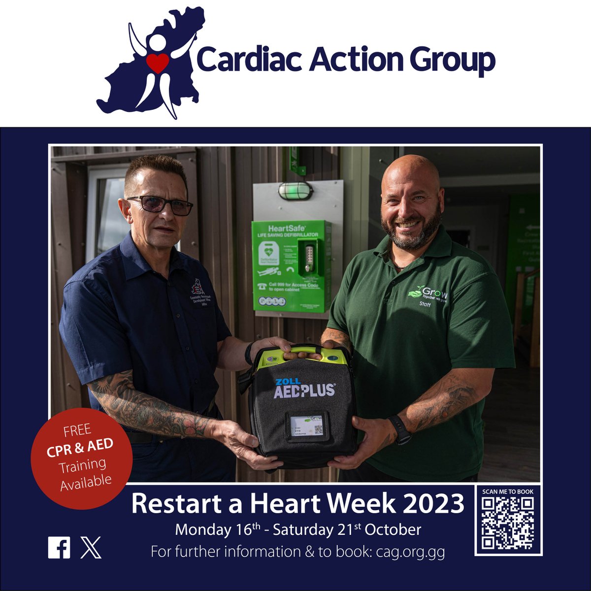 📅 Restart a Heart Week 2023 (Monday 16th - Saturday 21st October 2023)

🆓CPR &amp; AED Training available

👉 Book Now: bit.ly/RestartAHeart2…