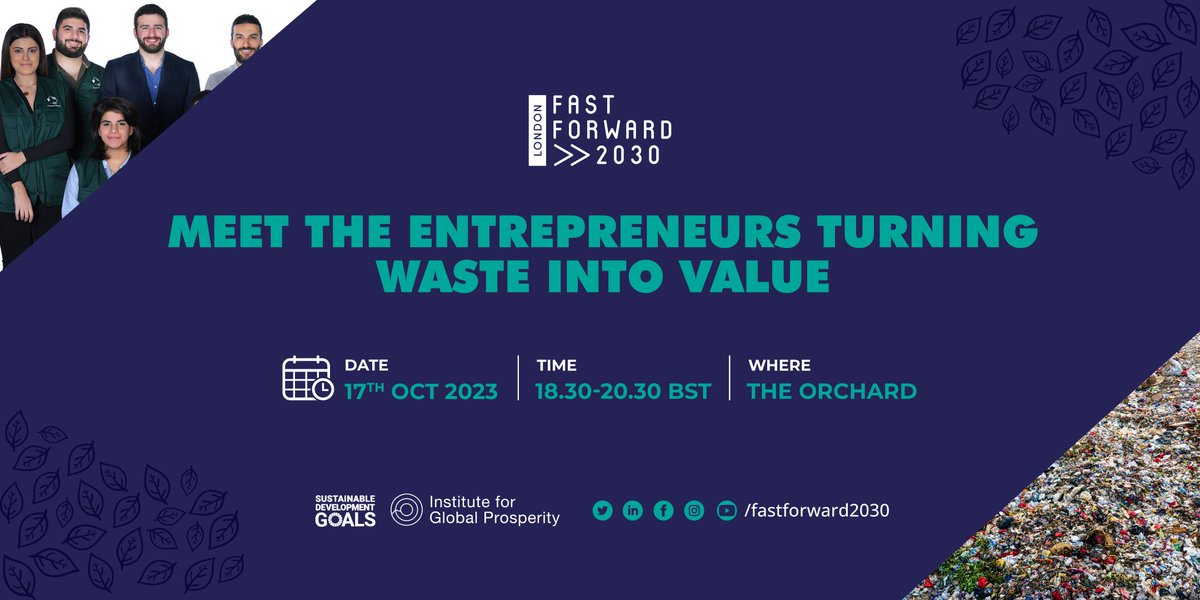 Next week with our @FastForward2030 network we'll be part of the Circular Economy Week hosted by @ReLondon_UK with a session about turning waste into value, chaired by the wonderful Dr Ehab Sayed CEO @biohmhome. Secure your place today eventbrite.co.uk/e/meet-the-ent… #CEWeek2023