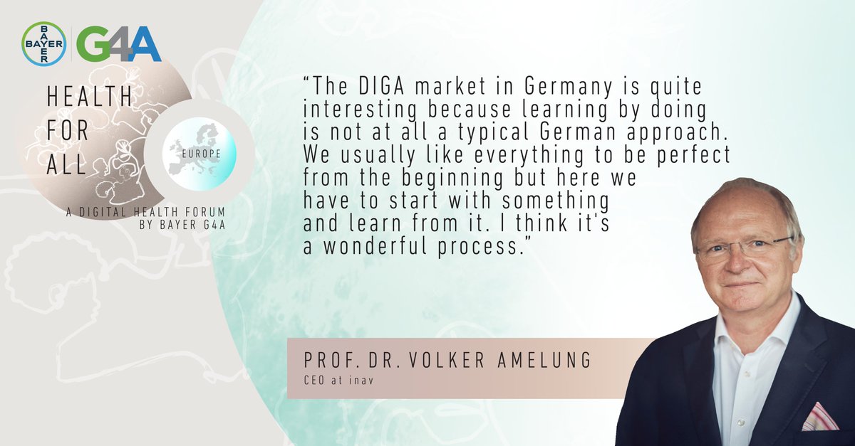Throwback to our #DigitalHealthForum in August, Volker Amelung shared his insights on the #DiGA market with our global audience. You can watch the full panel on our YouTube channel here: youtube.com/live/WmW6mO1ZM…

#HealthForAll #DigitalHealth