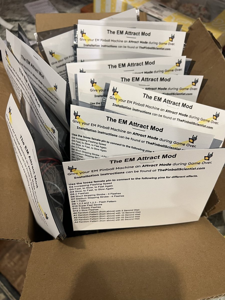 ThePinScientist's tweet image. They look so cute bunched together, don’t they? 😁

The EM Pinball Attract Mod by ThePinballScientist.com

See it in action at Expo!

#PinballMod
#Pinball
#PinballExpo2023
@pinballexpoofc