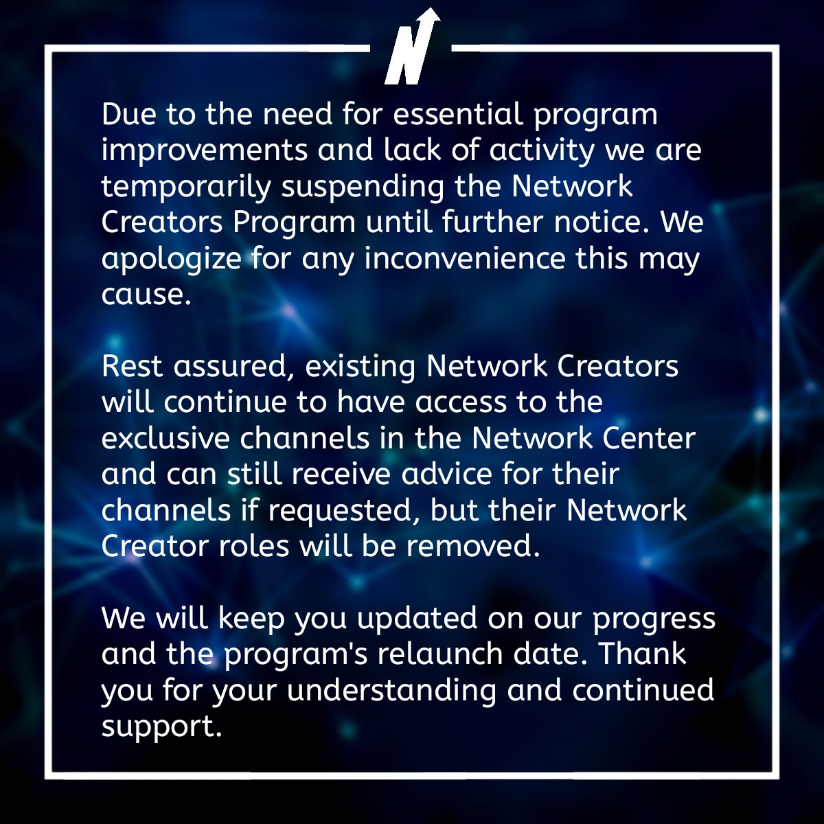 The Network Center tweet media