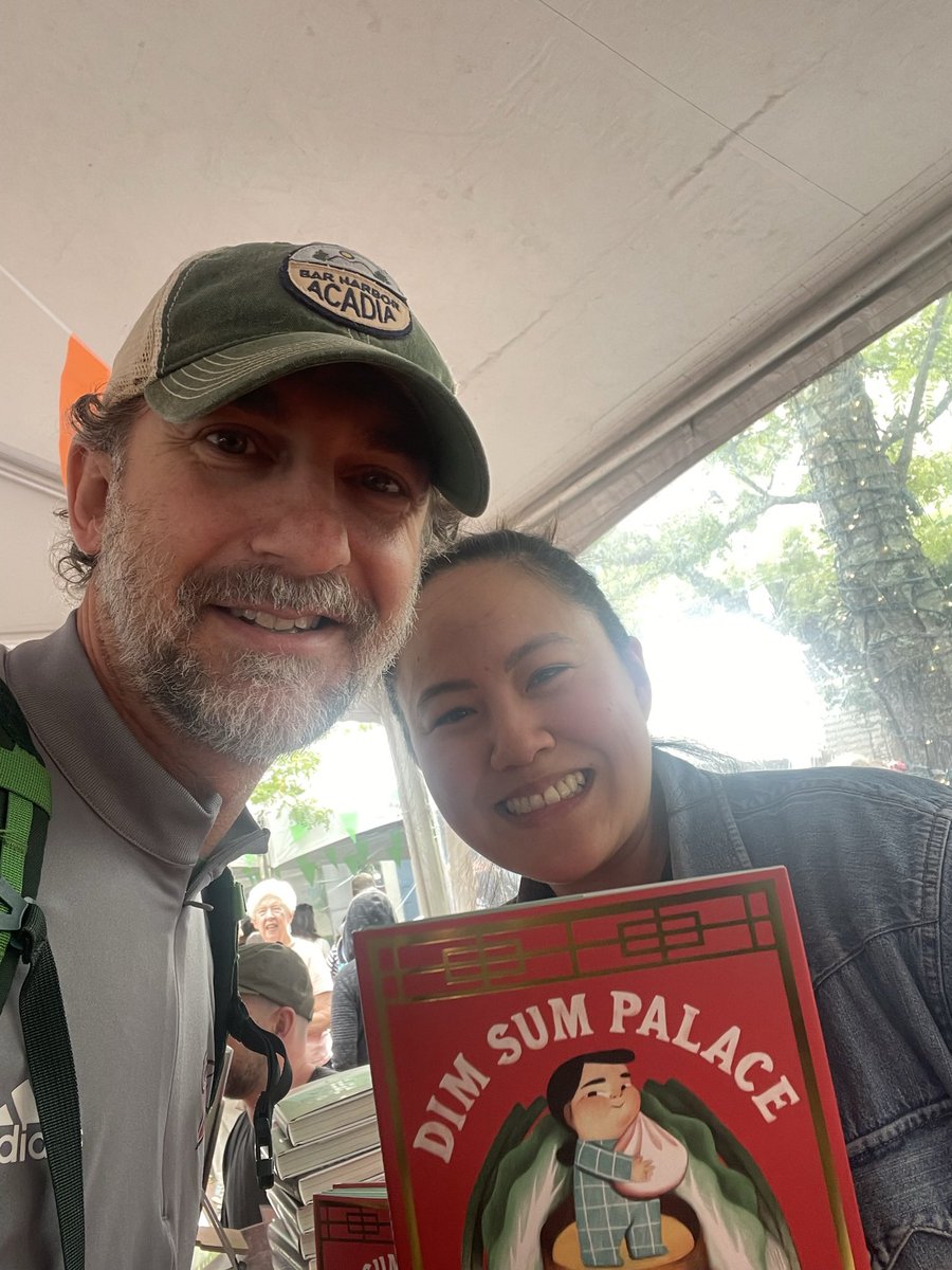 I was so excited to meet X. Fang at the Princeton Children’s Book Festival. Congratulations on her debut picture book, Dim Sum Palace. Can’t wait to share it with our students!