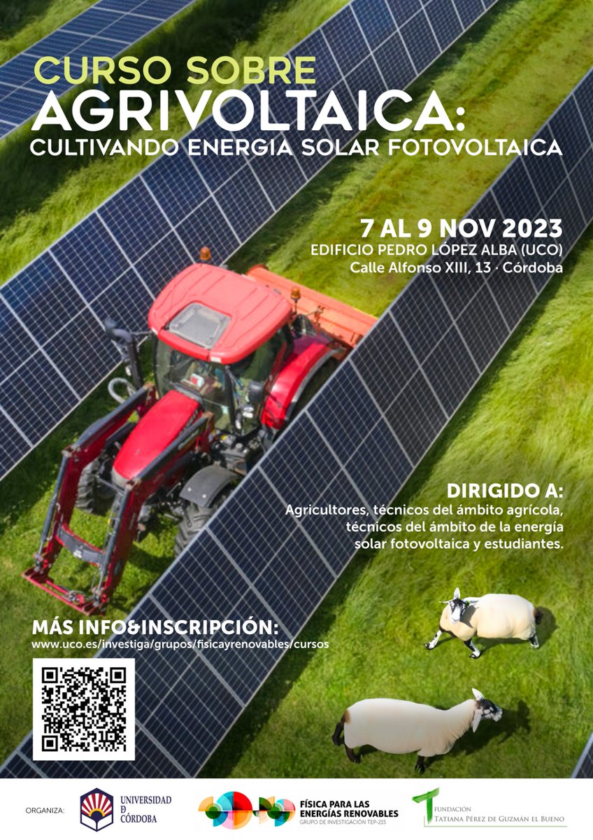 renew_techn's tweet photo. Si te interesa el ámbito energético y quieres posicionarte en un sector  muy pujante, planteamos un curso sobre #Agrivoltaica que te proporcionará una capacitación relevante para  destacar en una tecnología innovadora. https://t.co/gaGgdrEAjI