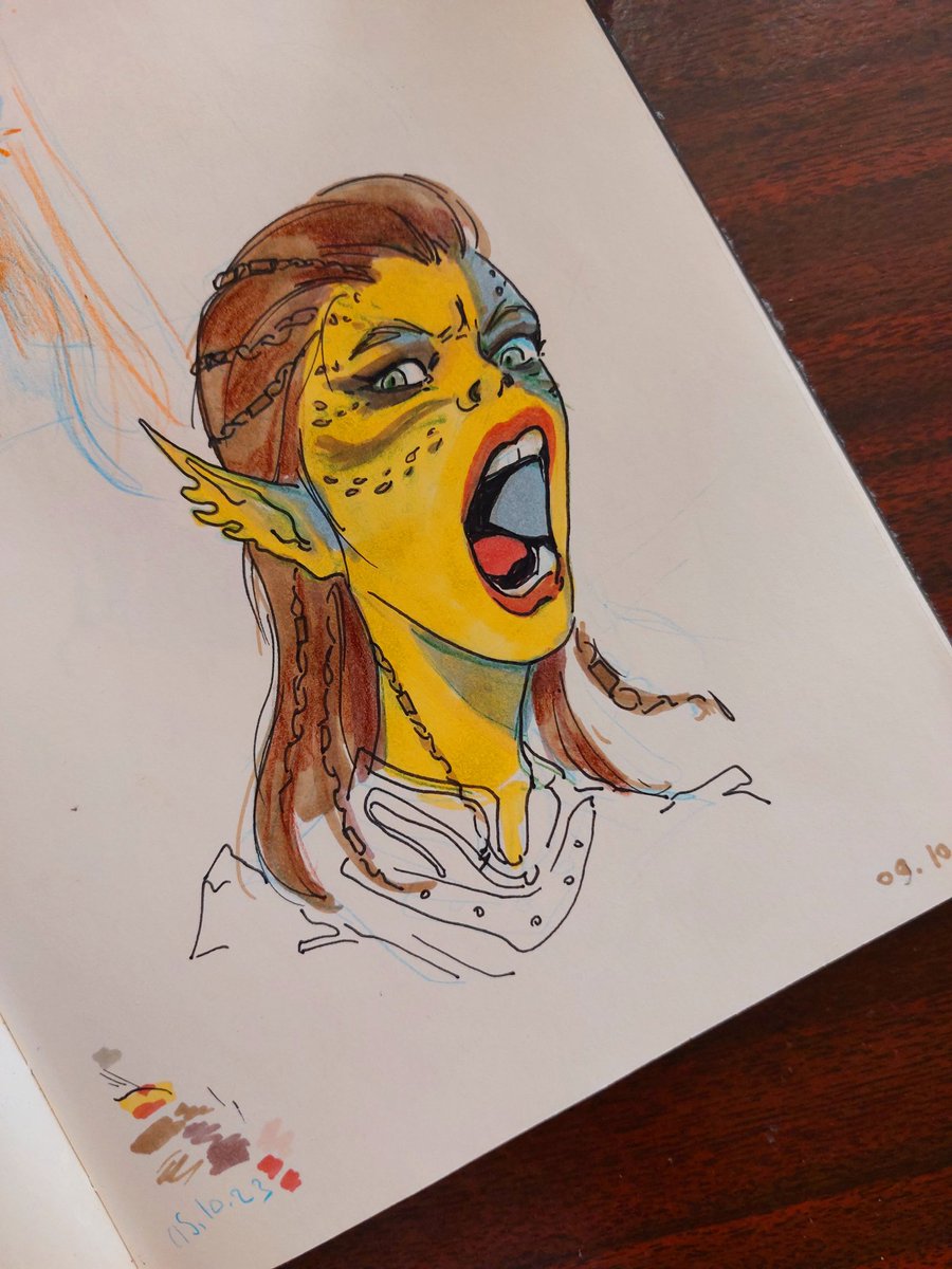 hootwentysix's tweet photo. annoyed gith from sketchbook
#BG3 #BaldursGate3 #fanart #sketch #Lazel https://t.co/IxJti592Na