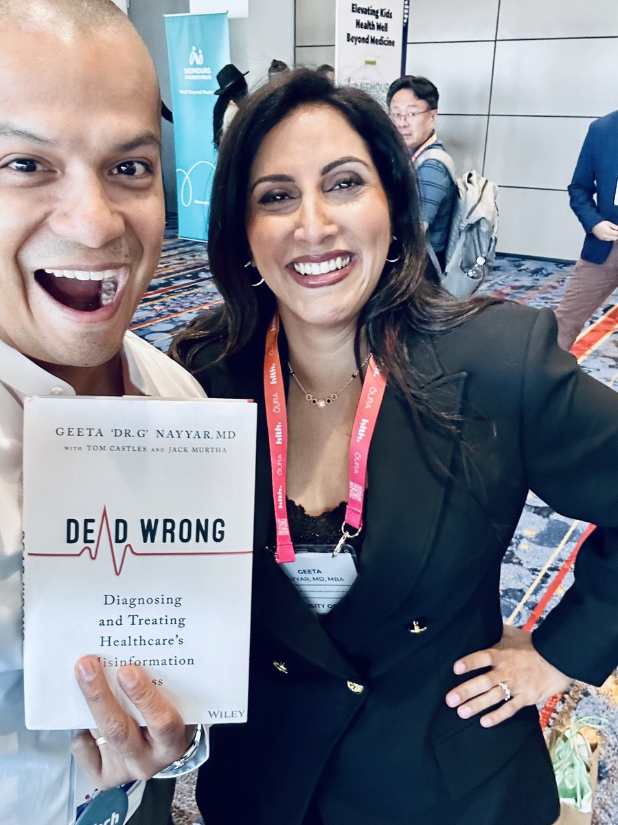 What a first day at @HLTHEVENT! From @daniel_kraft and I posing like we are about to take the world, to @nickjonas speaking about his #diabetes type 1 story, to @drgnayyar sharing her incredible wisdom (btw if you don’t get Geeta’s new book, you are DEAD WRONG!) Chilling with…