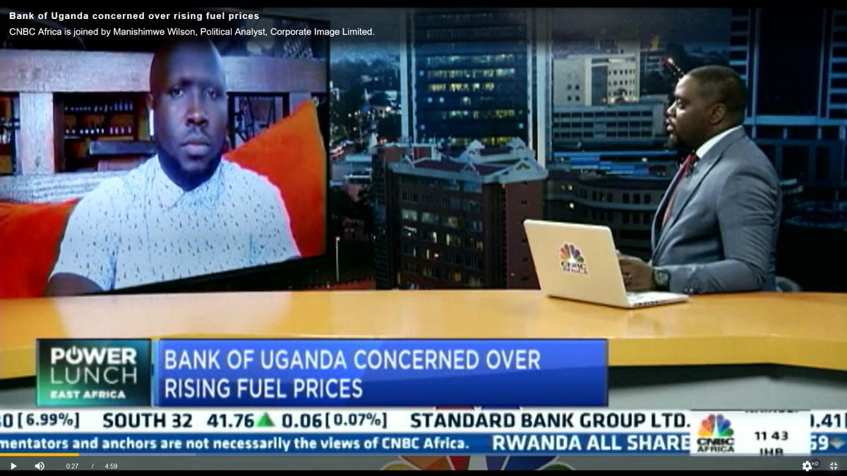 Just had an interview with @cnbcafrica on the rising fuel prices. Get the detailed interview via cnbcafrica.com/media/63387213… @JuliusMukunda @katabaazi25 @CSBAGUGANDA @FeeMuthoni @AginaAby