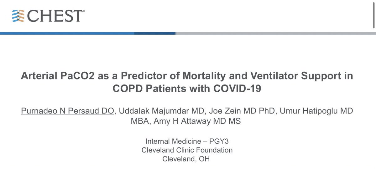Check out <a href="/Narpaul94/">Narpaul (Purnadeo) Persaud</a> today at #chest2023 presenting our study on #copd and covid ! He will be in the convention center rapid area 3c between 12-12:45 pm HST <a href="/U_D_Majumdar/">Uddalak Majumdar</a> <a href="/Mud_Fud/">Richard M. Wardrop III, MD, PhD, MACP, SFHM, FAAP</a> #clecliniclungs <a href="/CCF_IMCHIEFS/">Cleveland Clinic IM</a> <a href="/msiuba/">Matt Siuba</a>