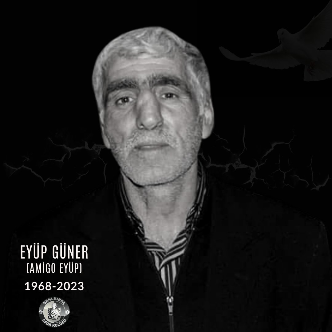 Geçirdiği rahatsızlık sonucu bir süredir hastanede tedavisi süren Şanlıurfaspor tribünlerimizin emektar isimlerinden Eyüp Güner'in (Amigo Eyüp) vefatını üzüntü içerisinde öğrenmiş bulunmaktayız.
Eyüp Güner'e Allah'tan rahmet, tüm taraftarımıza baş sağlığı dileriz.