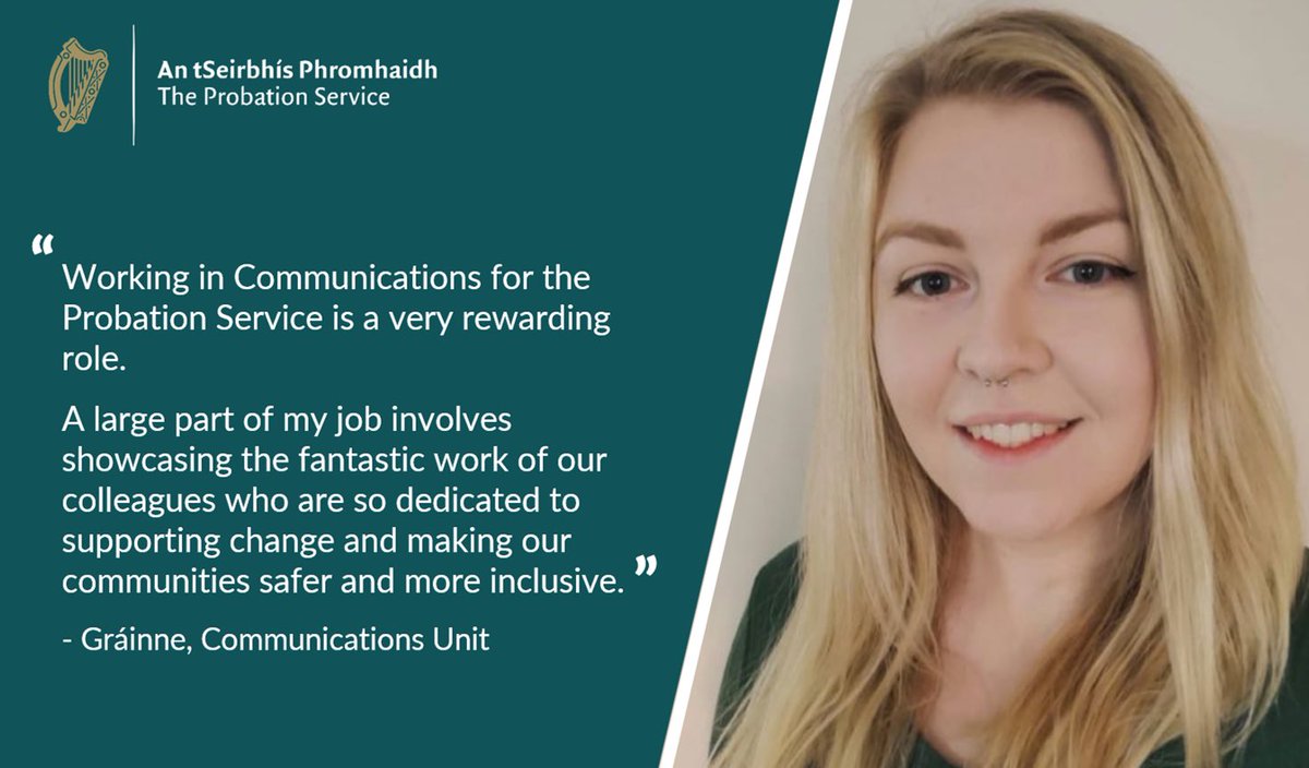 📢 Our competition for Communications Specialists (Higher Executive Officer) is open!

🗓️ Closing date: 5pm, Wednesday 25 October 

For more information and to apply, see: probation.ie/EN/PB//WebPage…

<a href="/DeptJusticeIRL/">Department of Justice, Home Affairs and Migration</a>
