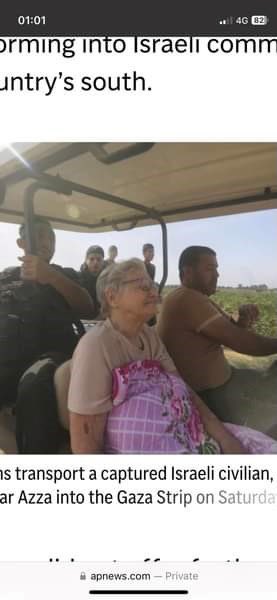 Hamas, a radical Islamic terrorist organization similar to ISIS, kidnapped an 85 year old Israeli woman.What purpose does it serve? 

From past experience with other captives Hamas doesn't let the red cross to visit captives. They are inhumane and are worse than ISIS

Who kidnaps