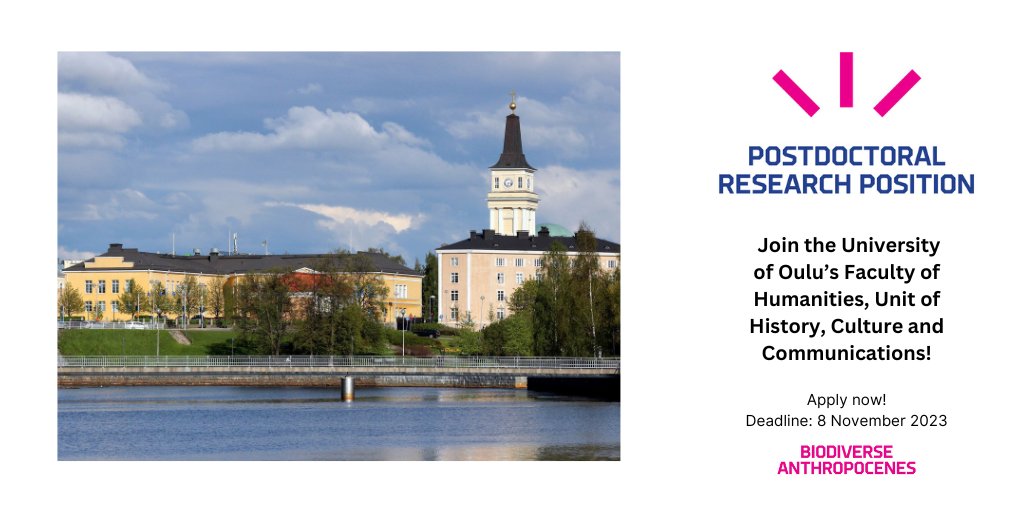 We are looking to hire a postdoc (30 months) for our exciting project on seeds, storage and agriculture in the North. Apply and become part of Oulu's lively community of transdisciplinary, international environmental scholars! <a href="/arcticants/">Biodiverse Anthropocenes</a> @unioulu #envhum oulunyliopisto.varbi.com/en/what:job/jo…
