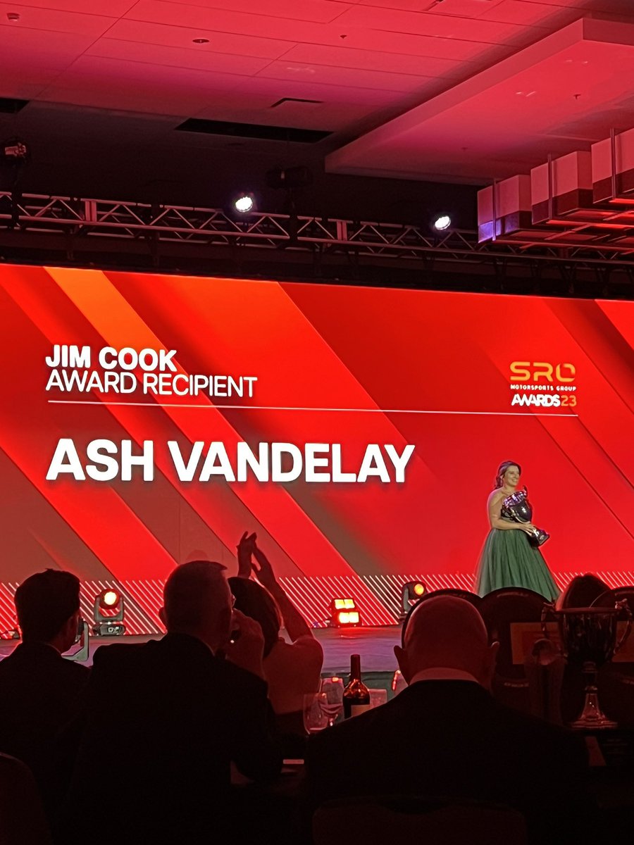 AshVandelay's tweet image. THANK YOU @gtworldcham for awarding me the Jim Cook Award - “significant contributions to the overall success of the SRO Championships through promotional activities and a consistent display of good character.” 

Changing the bio to award winning motorsport streamer 😂