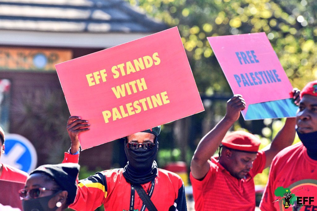 FloydShivambu's tweet photo. The EFF Stands with Palestine! https://t.co/mSDfQJcEa2