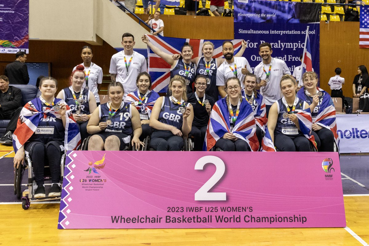 IWBF Women’s U25 World Championship Silver medallists! 🥈🏀 Read more: britishwheelchairbasketball.co.uk/2023/10/gb-wom… 📸 BWB / SA Images