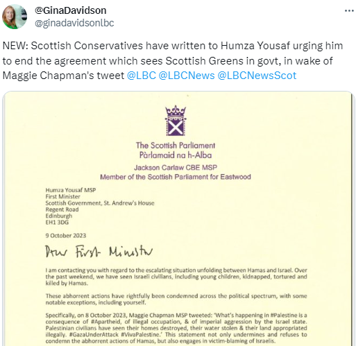 msm_monitor's tweet photo. Sadly this is the level we've reached in Scottish politics and what passes for political journalism. Using the escalation in violence between Israel &amp; Palestine to attack the Bute House Agreement. https://t.co/mKTiEOuQSK