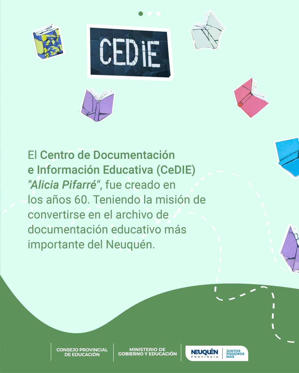 RFlutsch's tweet photo. #56AniversarioCeDIE 📚
¡La biblioteca del #CPE está de fiesta por sus 56 años! 

Te invitamos a recorrer sus diferentes propuestas, las cuales tienen una gran llegada a toda la comunidad educativa de #NeuquénProvincia

📲 https://t.co/iWp4tqN06J https://t.co/PNYW4vwYQh