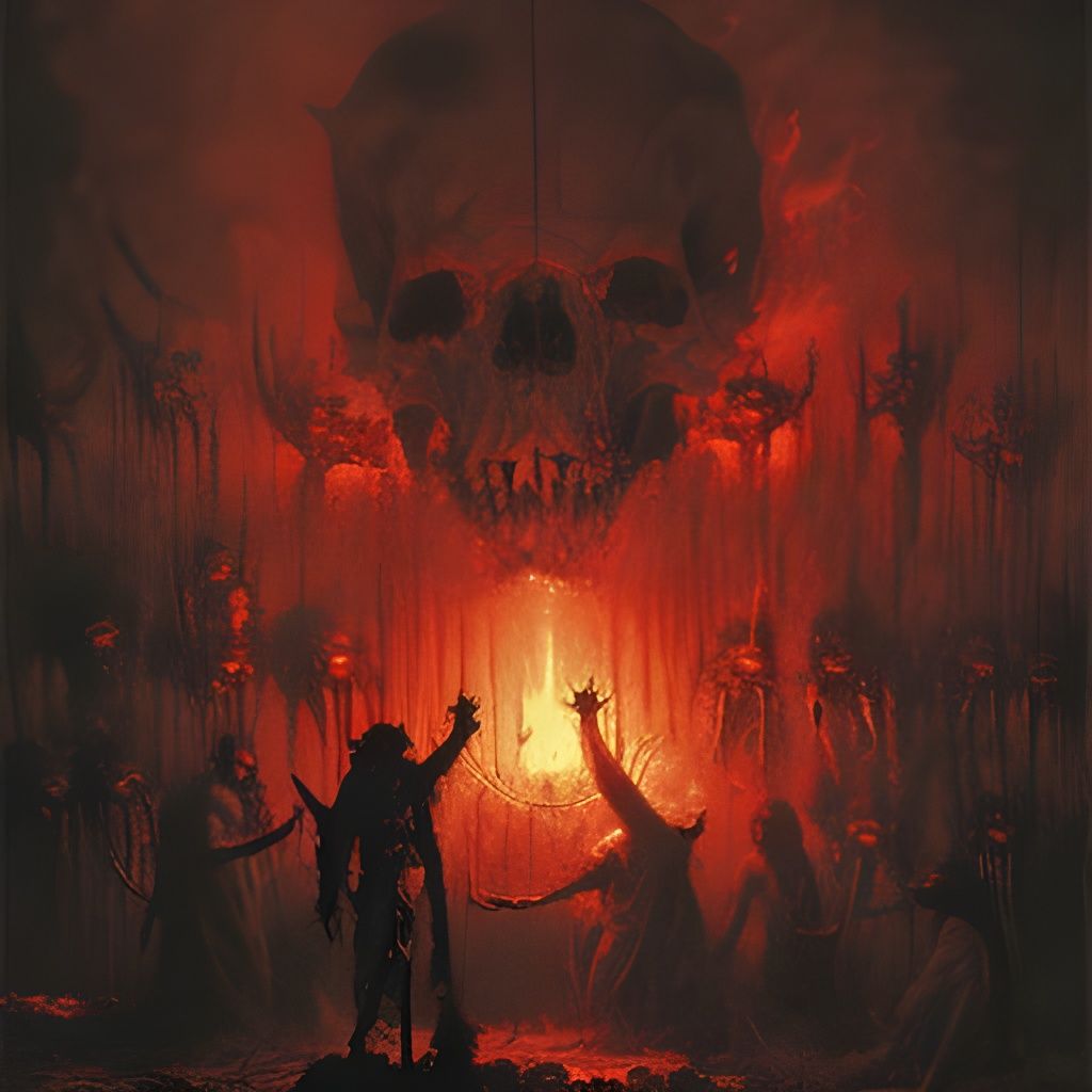 art_warhammer's tweet photo. An AI generated image of a Death Cult in the Imperium...

Question is, is this grimdark in the year 41000 or is this the death cult of 2023...  seeing so many people celebrate death.  On this platform and IRL, they do nothing but mindlessly worship Khorne.  

#warhammer40k https://t.co/dyyzkyjPzu