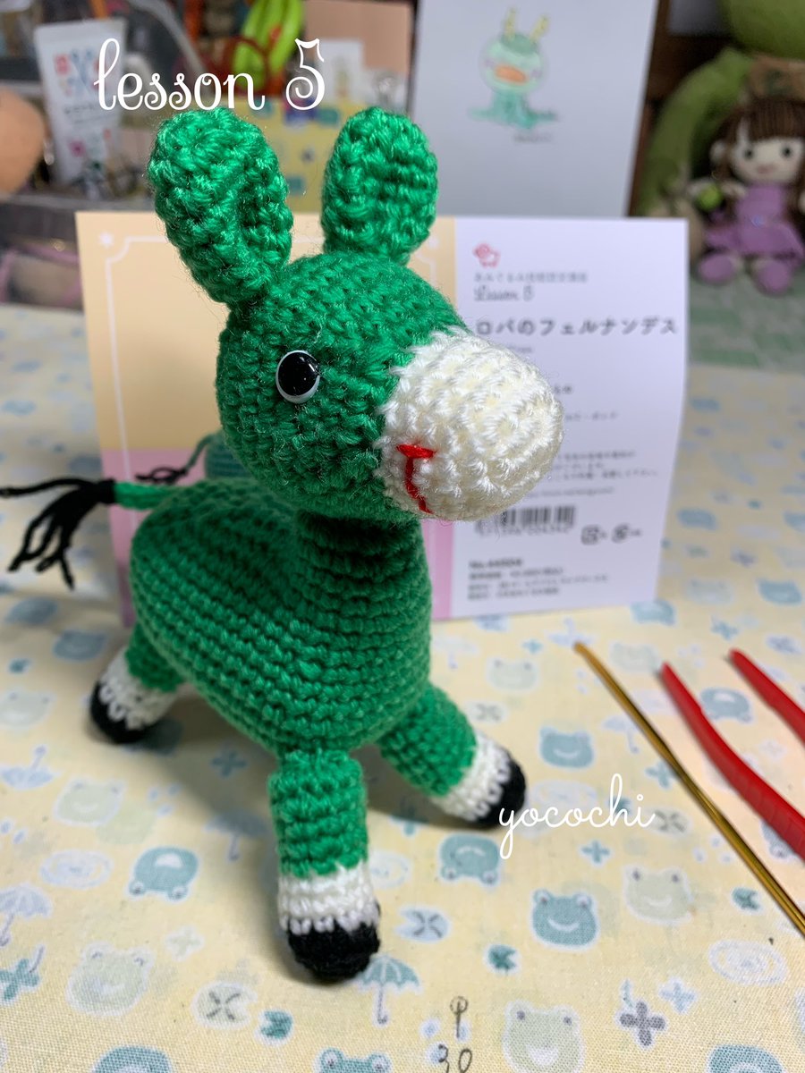 yocochi0110's tweet image. #あみぐるみ技能認定講座 
#lesson5 #かぎ針編み #あみぐるみは楽しい 
#amigurumi #あみぐるみ 

認定審査お願いしますっ🙇✨
