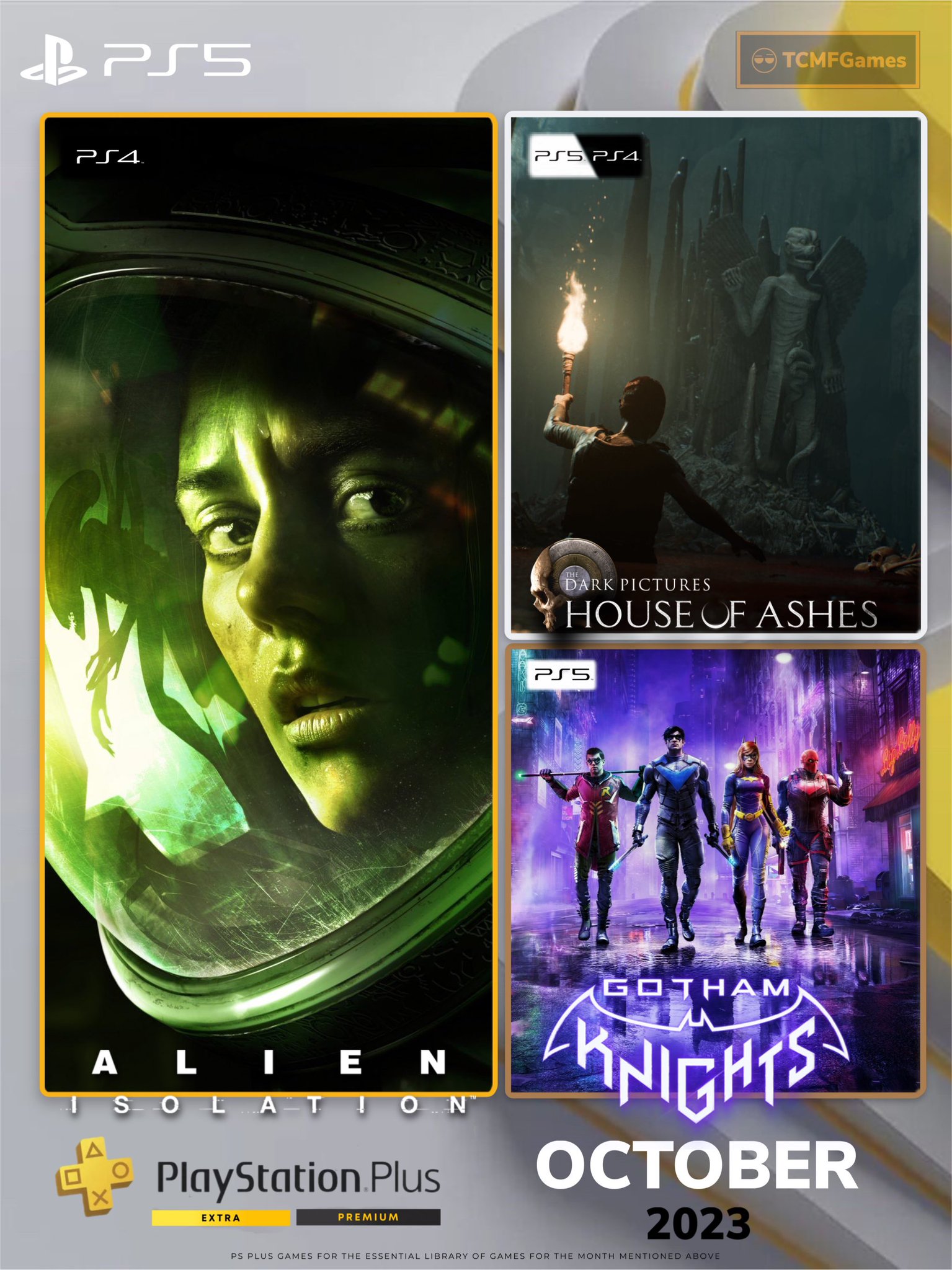 MeuPlayStation on X: [OFICIAL] PlayStation Plus Extra/Deluxe Outubro! PS  Plus Extra e Deluxe ➡️Gotham Knights ➡️The Dark Pictures Anthology: House  of Ashes ➡️Disco Elysium: The Final Cut ➡️Far: Changing Tides ➡️Gungrave  G.O.R.E