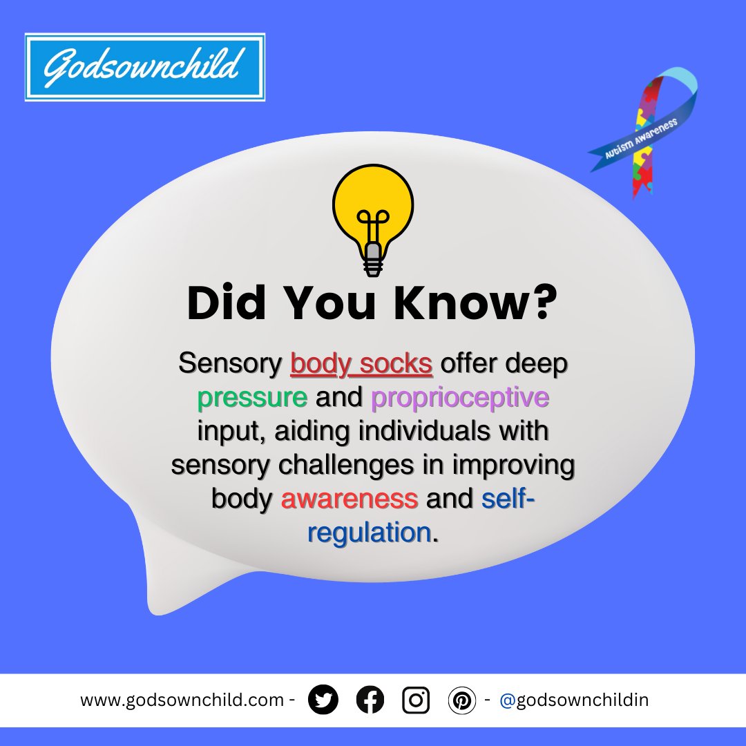 Be the First to Know - Follow Us!

Discover the Magic of Sensory Body Socks! ✨ Enhancing Body Awareness and Self-Regulation for Sensory Challenges. #SensorySolutions #BodyAwareness #DidYouKnow #AutismAwareness #UniqueAbilities