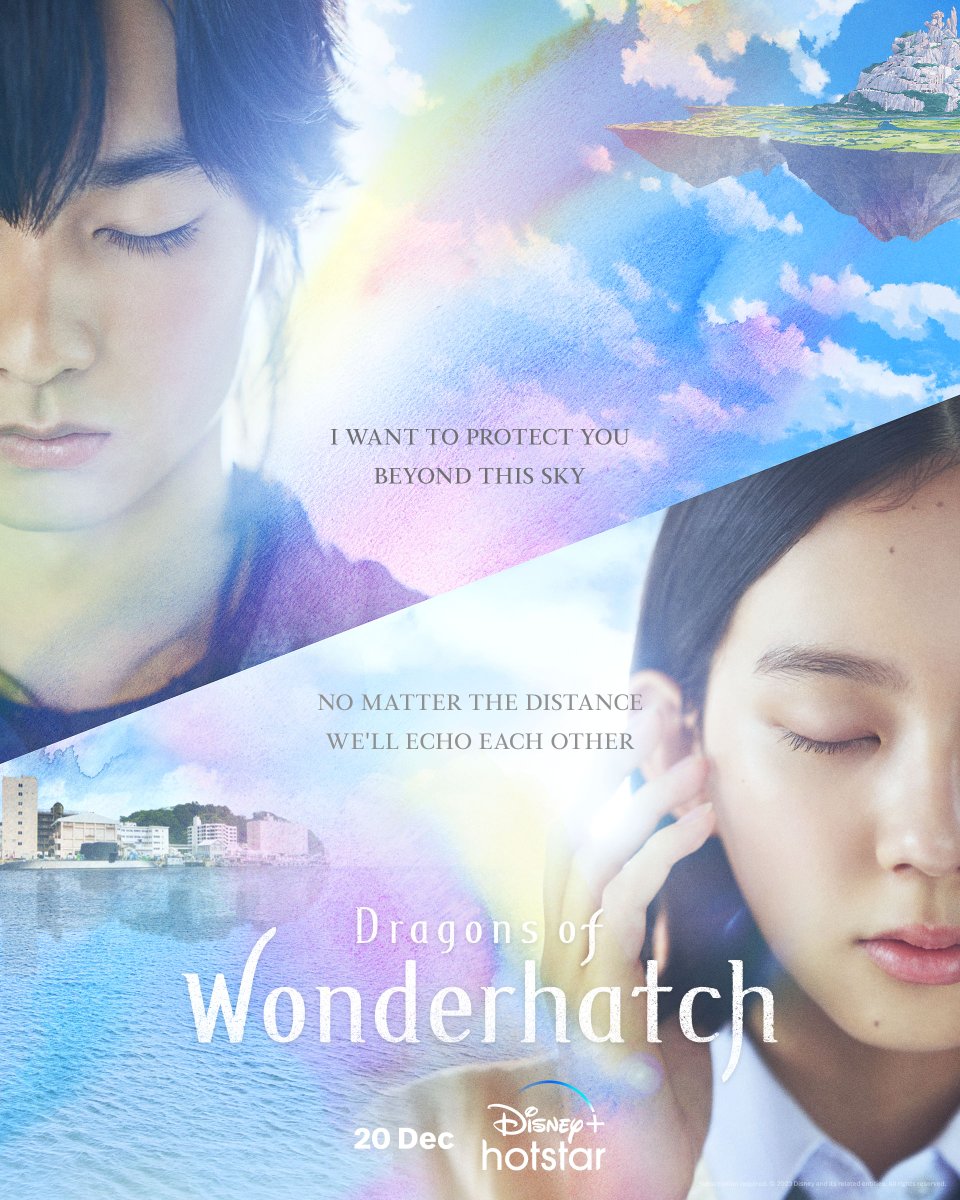 Catch Sena Nakajima, Daiken Okudaira and Mackenyu as they take flight between two different worlds in #DragonsofWonderhatch. Streaming 20 December on #DisneyPlusHotstarMY.