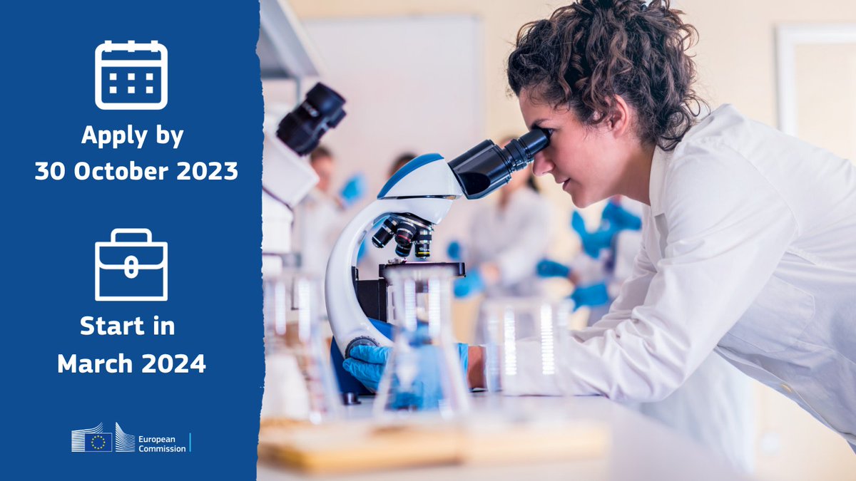 🆕The scientific traineeship programme for March 2024 has been launched!

We are looking for trainees at our sites in 🇧🇪🇮🇹🇩🇪🇳🇱

Join us for a paid internship up to 5 months in various scientific fields. Applicants must have a BA degree.

More information
➡️europa.eu/!wY9WT7