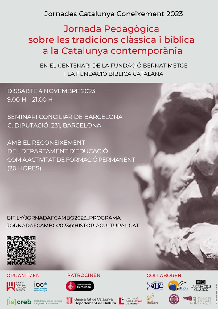 PereIgnasiPoy's tweet photo. 🤩Enguany tinc l'honor de dirigir les Jornades Catalunya Coneixement 2023, a celebrar, al Seminari Conciliar de Barcelona, el dia 4.11.2023.

➡️Incideixen en l'acció filantròpica de Francesc Cambó.

📖https://t.co/wjBFNm9MFS
📝https://t.co/v35JfTQXf7

➕@histcultcat @ioc @iscreb https://t.co/FmoFY0gtAe