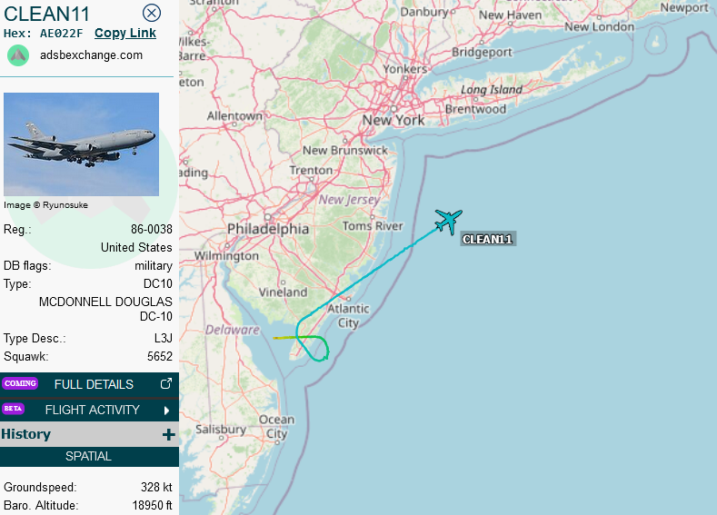 SirListenalot's tweet photo. #KC10 #AE022F as #CLEAN11 with five "DM" #A10's as #TABOR61 on their way to Lajes https://t.co/3mYPjXWBzv