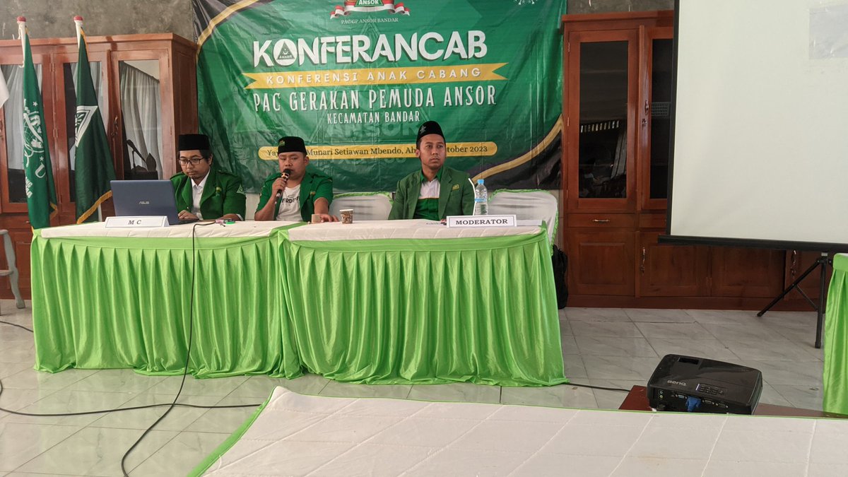 AnsorPacitan's tweet photo. Selamat dan Sukses atas Terselenggaranya Konferancab PAC GP Ansor Bandar serta Terpilihnya Sahabat Irham Muhib Rosyadi sebagai Ketua PAC GP Ansor Bandar masa khidmat 2023-2025

#AnsorBanserPacitan https://t.co/Ps9BaOeSHV