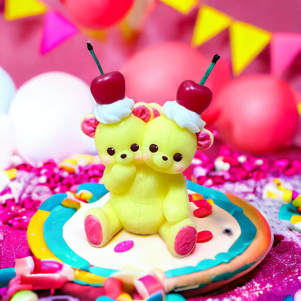 MizuHonda's tweet photo. 今回のBABY BUNNY FUNNY は
小さなおててで
さくらんぼを持っています🍒

BABY TEDDY FUNNY は
さくらんぼを乗せています🍒
ラブリーです❤

#freakshow https://t.co/L3691E2Tsy