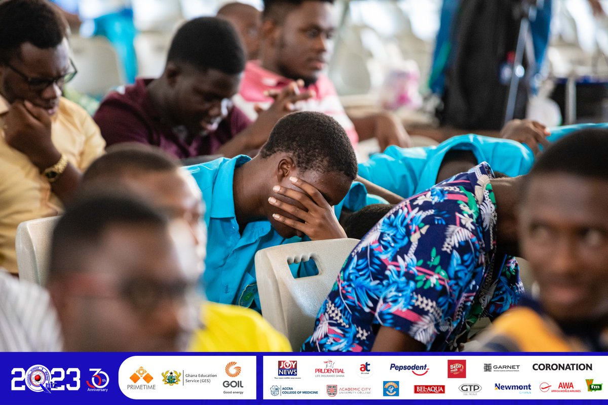 KNUST SHS Auditorium:

End of Contest

Wesley Girls' High School: 52pts
St. Peter's SHS: 37pts
Louis Rutten SHS: 19pts

Congratulations🎉 to the GeyHey girls, an imposing score. Well done

#NSMQ2023 #NSMQ30 #Primetime #NSMQPrelims