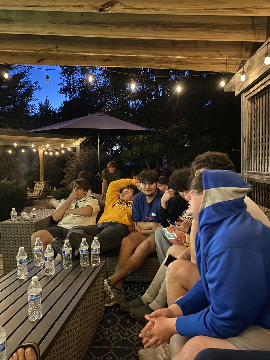 Great to have OL/TE over this weekend for some BBQ and Cornhole! 

Special thanks to <a href="/KHagermoser/">Kelsie Hagermoser</a> for agreeing without hesitation for having 15 hungry boys over and feeding them!
