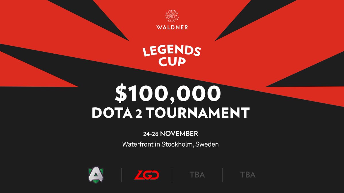 We're thrilled to announce our participation in the Dota 2 Legends Cup as the home team!🏆

Created by legendary table tennis player Jan-Ove Waldner, the Legends Cup will be played in Stockholm on November 24-26!

Grab your tickets!
🎟️ ticketmaster.se/artist/waldner…

#LongLiveAlliance
