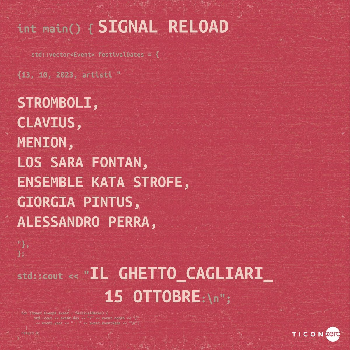 Next live at Signal Festival Cagliari
October 15th☄️
<a href="/ticonzero/">TiConZero</a>🖤