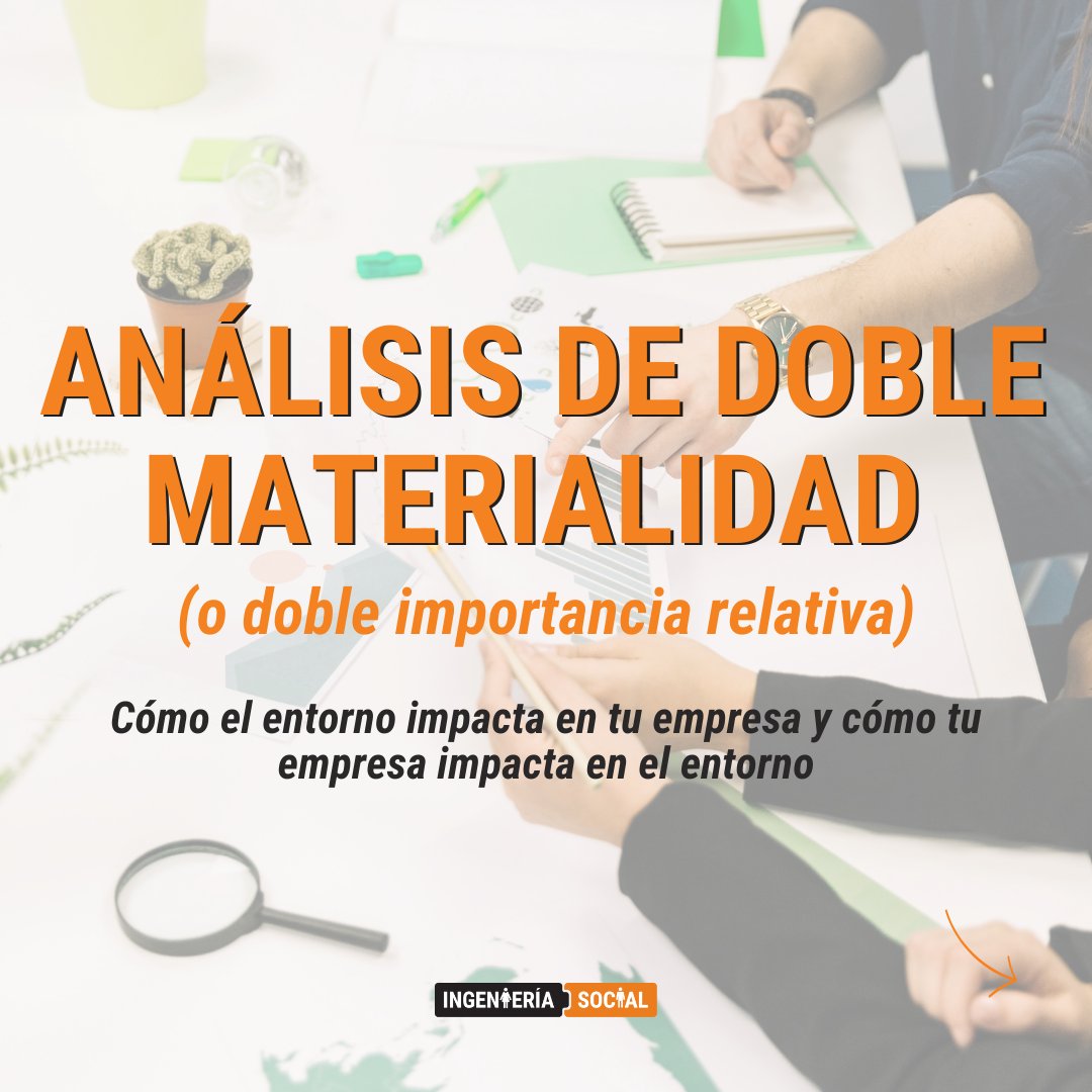 📣 ¡A partir del ejercicio de 2024 tendrás que incluir la #DobleMaterialidad en tu informe anual!

👉 Avánzate a las directrices marcadas por UE en la CSRD y realiza tu informe teniendo en cuenta la doble importancia relativa.
#sostenibilidad #csrd
