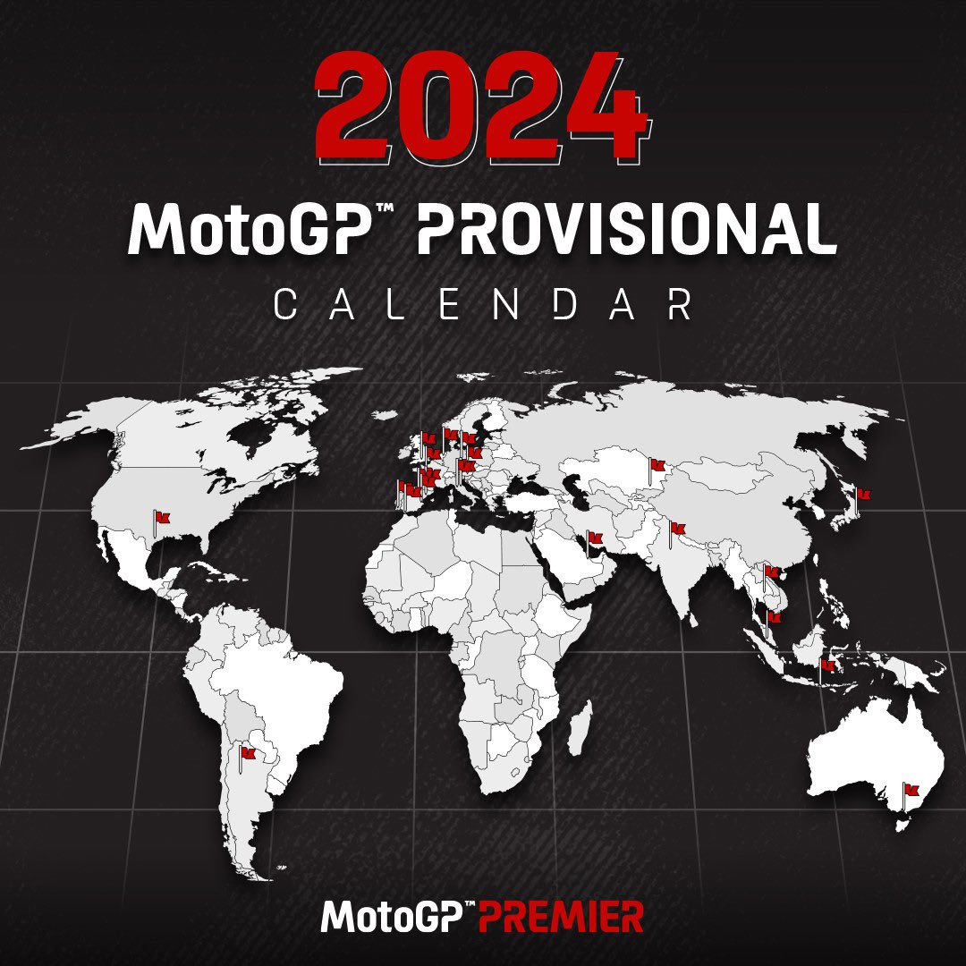 🗓️ Which race is on your bucket list for 2024?

22 races across 18 countries, all with on- and off-track experiences await you! Choose 3-day grandstand seats or #MotoGPVIPVillage hospitality!

Which will you choose? 🔗bit.ly/3PbvBxu

#MotoGP2024 #MotoGPPremier